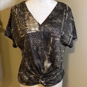 PerSeption Concept Patterned Runch Bottom Blouse